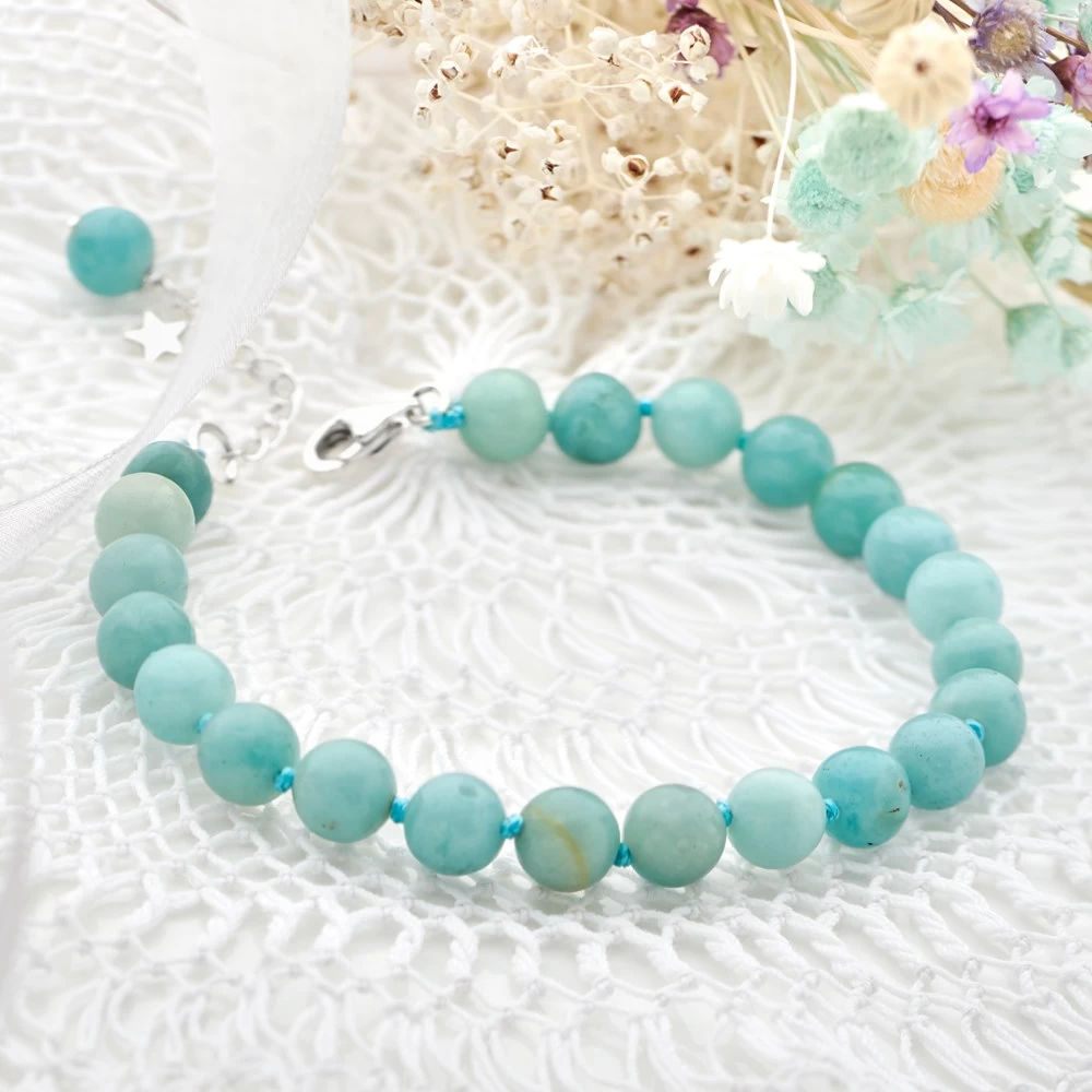 Beaded Amazonite Bracelet - Image 2