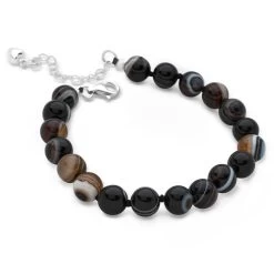 Beads Of Black Eye Agate Bracelet