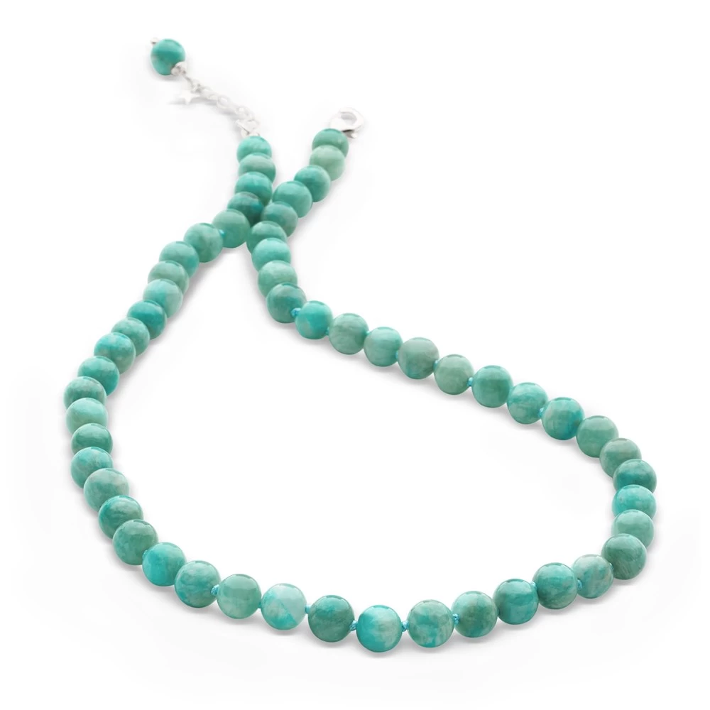 Beaded Amazonite Necklace (41-44cm)