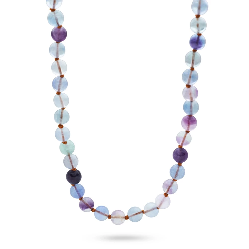 Beaded Fluorite Necklace (40-43cm) - Image 4