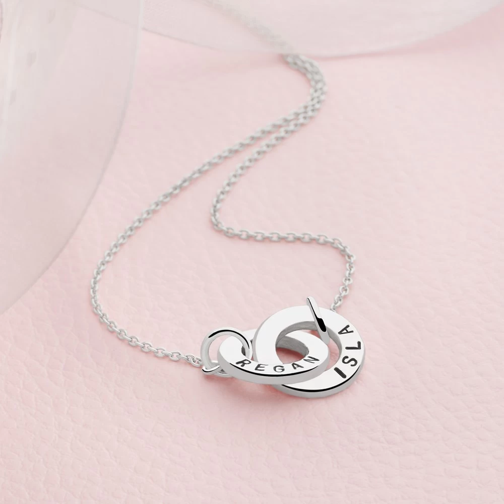 Personalised Rings Necklace - Image 2