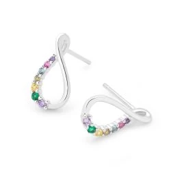 Infinity Rainbow Earrings