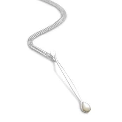 Frosted Tear Pendant